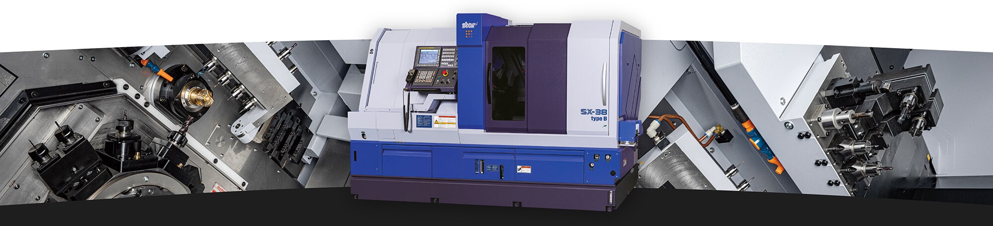 The new SX-38 sliding head lathe